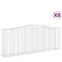Cestas gaviones 8 uds forma de arco hierro 400x50x140/160 cm de vidaXL, Maceteros y jardineras - Ref: Foro24-3145988, Precio:...