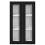 Armario de cocina mural con puerta Negro 60 x 31 x 100 cm en Armarios de cocina | Comprar online en Foru.es
