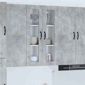 Armario de cocina mural Gris Concreto 60 x 31 x 100 cm en Armarios de cocina | Comprar online en Foru.es