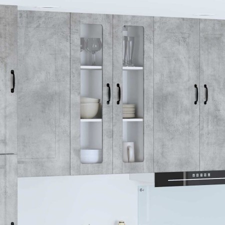 Armario de cocina mural Gris Concreto 60 x 31 x 100 cm en Armarios de cocina | Comprar online en Foru.es
