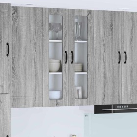 Armario de cocina mural con puerta Gris Sonoma 60 x 31 x 100 cm en Armarios de cocina | Comprar online en Foru.es