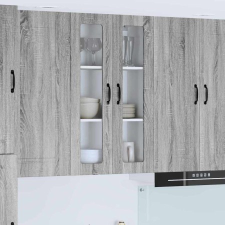 Armario de cocina mural con puerta Gris Sonoma 60 x 31 x 100 cm en Armarios de cocina | Comprar online en Foru.es
