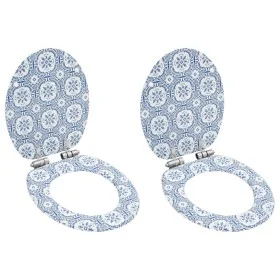 WC toilet seat 2 pcs soft closing lid MDF porcelain design by vidaXL, Toilet and bidet seats - Ref: Foro24-277002, Price: 108...
