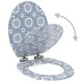 WC toilet seat 2 pcs soft closing lid MDF porcelain design by vidaXL, Toilet and bidet seats - Ref: Foro24-277002, Price: 108...