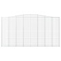 Cestas de gaviones 2 uds forma de arco hierro 400x30x200/220 cm de vidaXL, Maceteros y jardineras - Ref: Foro24-3145891, Prec...
