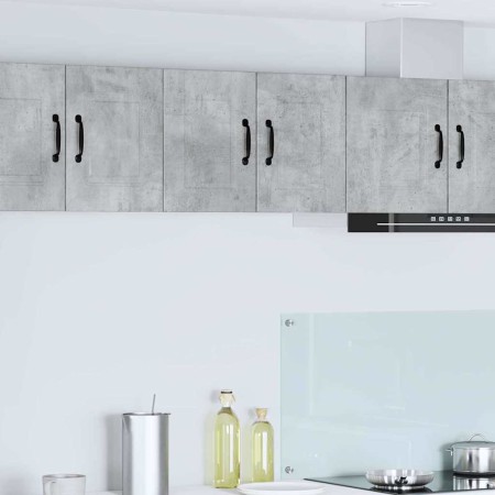 Mueble de Cocina con puerta 2 pcs Gris Concreto 30 x 31 x 40 cm en Armarios de cocina | Comprar online en Foru.es