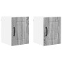 Mueble de Cocina con estante 2 pcs Gris Sonoma 30 x 31 x 40 cm en Armarios de cocina | Comprar online en Foru.es