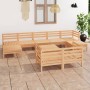 Juego de muebles de jardín 10 piezas madera maciza de pino de vidaXL, Conjuntos de jardín - Ref: Foro24-3083379, Precio: 465,...