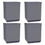 Jardineras 4 uds polipropileno gris oscuro 30x30x37 cm de vidaXL, Maceteros y jardineras - Ref: Foro24-364185, Precio: 98,87 ...