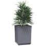 Jardineras 4 uds polipropileno gris oscuro 30x30x37 cm de vidaXL, Maceteros y jardineras - Ref: Foro24-364185, Precio: 98,87 ...
