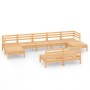 Juego de muebles de jardín 9 piezas madera maciza de pino de vidaXL, Conjuntos de jardín - Ref: Foro24-3083354, Precio: 403,0...