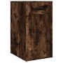 Escritorio con armario contrachapada roble ahumado de vidaXL, Escritorios - Ref: Foro24-3185436, Precio: 143,02 €, Descuento: %