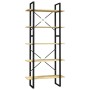Estantería de 5 niveles madera maciza pino 80x30x175 cm en Librerías y estanterías | Comprar online en Foru.es