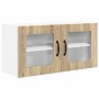 Armario de cocina mural con puerta Roble Sonoma 80 x 31 x 40 cm en Armarios de cocina | Comprar online en Foru.es