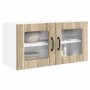 Armario de cocina mural con puerta Roble Sonoma 80 x 31 x 40 cm en Armarios de cocina | Comprar online en Foru.es