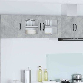 Mueble de Cocina con estante Gris Concreto 80 x 31 x 40 cm en Armarios de cocina | Comprar online en Foru.es