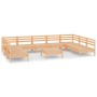 Juego muebles de jardín 10 piezas madera maciza pino de vidaXL, Conjuntos de jardín - Ref: Foro24-3083419, Precio: 409,02 €, ...