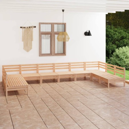 Juego muebles de jardín 10 piezas madera maciza pino de vidaXL, Conjuntos de jardín - Ref: Foro24-3083424, Precio: 424,09 €, ...
