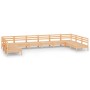 Juego muebles de jardín 10 piezas madera maciza pino de vidaXL, Conjuntos de jardín - Ref: Foro24-3083424, Precio: 424,09 €, ...