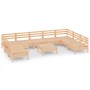 Juego muebles de jardín 10 piezas madera maciza pino de vidaXL, Conjuntos de jardín - Ref: Foro24-3083539, Precio: 412,40 €, ...