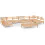 Juego de muebles de jardín 12 piezas madera maciza de pino de vidaXL, Conjuntos de jardín - Ref: Foro24-3083494, Precio: 561,...