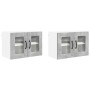 Mueble de Cocina con puerta 2 pcs Gris Concreto 60 x 31 x 40 cm en Armarios de cocina | Comprar online en Foru.es