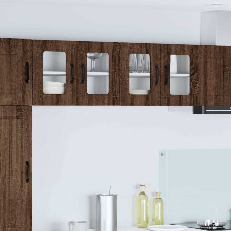 Mueble de Cocina con estante 2 pcs Roble Marrón 60 x 31 x 40 cm en Armarios de cocina | Comprar online en Foru.es