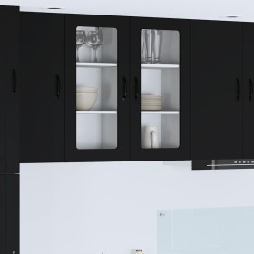 Mueble de Cocina con estante 2 pcs Negro 40 x 31 x 80 cm en Armarios de cocina | Comprar online en Foru.es