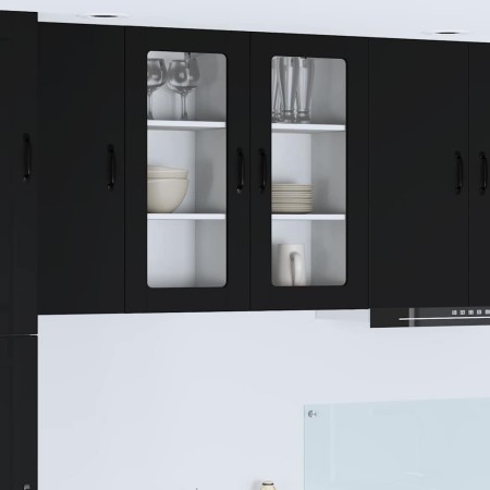 Mueble de Cocina con estante 2 pcs Negro 40 x 31 x 80 cm en Armarios de cocina | Comprar online en Foru.es