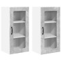 Mueble de Cocina con puerta 2 pcs Gris Concreto 40 x 31 x 80 cm en Armarios de cocina | Comprar online en Foru.es