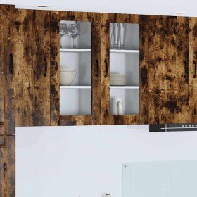 Mueble de Cocina con puerta 2 pcs Roble ahumado 40 x 31 x 80 cm en Armarios de cocina | Comprar online en Foru.es