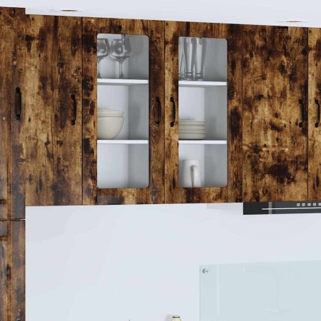 Mueble de Cocina con puerta 2 pcs Roble ahumado 40 x 31 x 80 cm en Armarios de cocina | Comprar online en Foru.es