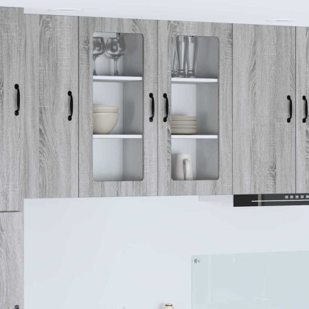 Mueble de Cocina con estante 2 pcs Gris Sonoma 40 x 31 x 80 cm en Armarios de cocina | Comprar online en Foru.es