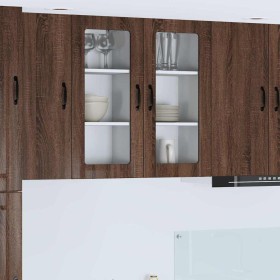 Mueble de Cocina con estante 2 pcs Roble Marrón 40 x 31 x 80 cm en Armarios de cocina | Comprar online en Foru.es