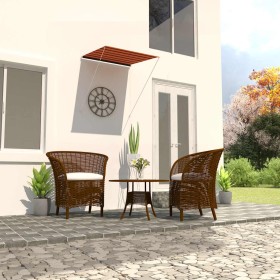 Toldo retráctil naranja y marrón 100x150 cm en Toldos | Comprar online en Foru.es