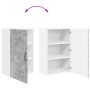 Mueble de Cocina con estante Gris Concreto 50 x 31 x 80 cm en Armarios de cocina | Comprar online en Foru.es