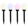 Lámparas solares esféricas de exterior 4 uds LED RGB 15 cm de vidaXL, Iluminación de exterior - Ref: Foro24-44457, Precio: 43...