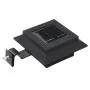 Lámparas solares de exterior LED cuadradas 6 uds 12 cm negro de vidaXL, Iluminación de exterior - Ref: Foro24-44468, Precio: ...