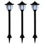 Lámparas solares LED exterior 3 uds negro de vidaXL, Iluminación de exterior - Ref: Foro24-44471, Precio: 45,75 €, Descuento: %