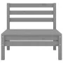 Conjunto de muebles de jardín 3 piezas madera maciza pino gris de vidaXL, Conjuntos de jardín - Ref: Foro24-806599, Precio: 1...