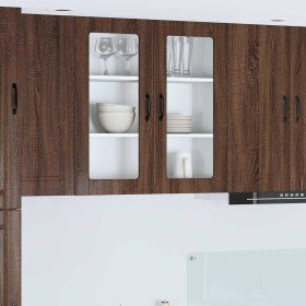 Mueble de Cocina con estante Roble Marrón 80 x 31 x 80 cm en Armarios de cocina | Comprar online en Foru.es