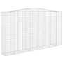Cestas de gaviones 4 uds forma de arco hierro 400x50x220/240 cm de vidaXL, Maceteros y jardineras - Ref: Foro24-3146036, Prec...