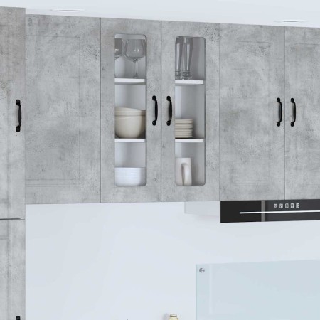 Mueble de Cocina con estante Gris Concreto 60 x 31 x 80 cm en Armarios de cocina | Comprar online en Foru.es