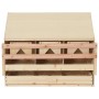 Ponedero para gallinas 3 compartimentos madera pino 72x33x54 cm de vidaXL, Incubadoras de huevos - Ref: Foro24-170653, Precio...