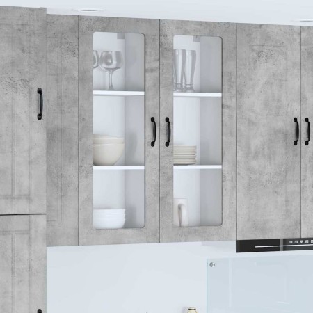 Mueble de Cocina con estante Gris Concreto 40 x 31 x 100 cm en Armarios de cocina | Comprar online en Foru.es