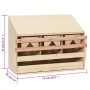 Ponedero para gallinas 3 compartimentos madera pino 72x33x54 cm de vidaXL, Incubadoras de huevos - Ref: Foro24-170653, Precio...