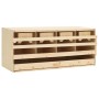 Ponedero para gallinas 4 compartimentos madera pino 106x40x45cm de vidaXL, Incubadoras de huevos - Ref: Foro24-170658, Precio...