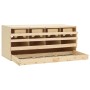 Ponedero para gallinas 4 compartimentos madera pino 106x40x45cm de vidaXL, Incubadoras de huevos - Ref: Foro24-170658, Precio...