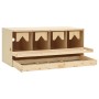 Ponedero para gallinas 4 compartimentos madera pino 106x40x45cm de vidaXL, Incubadoras de huevos - Ref: Foro24-170658, Precio...