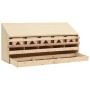 Ponedero para gallinas 5 compartimentos madera pino 117x33x54cm de vidaXL, Incubadoras de huevos - Ref: Foro24-170659, Precio...